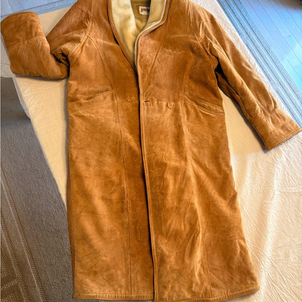 Neiman Marcus Cream and Tan Coat